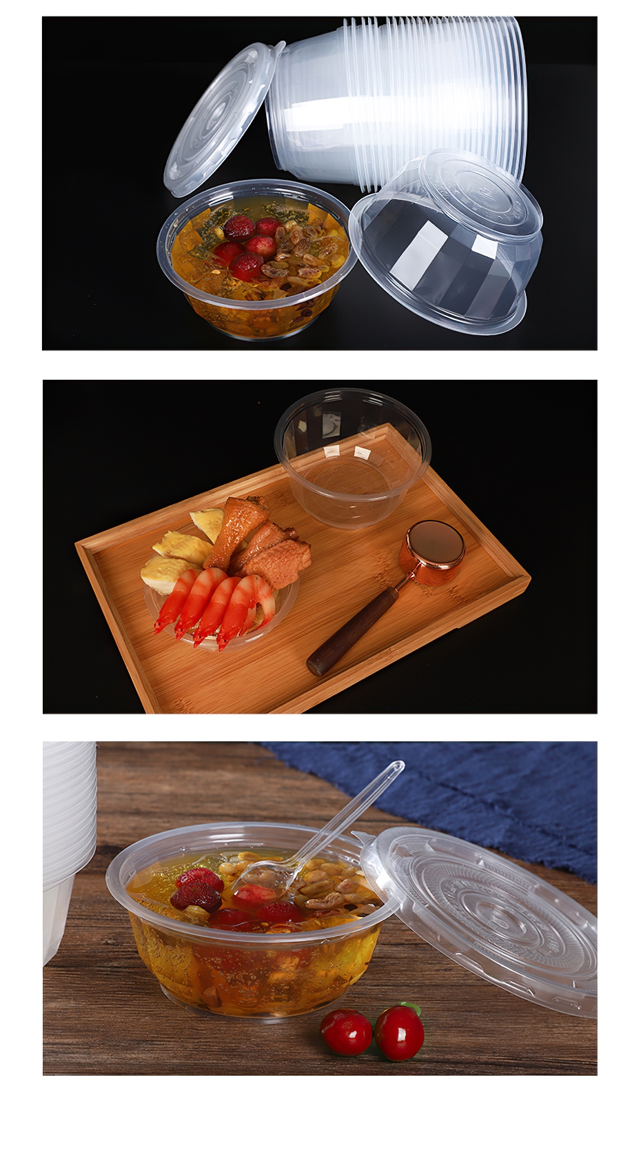加厚塑料打包碗
